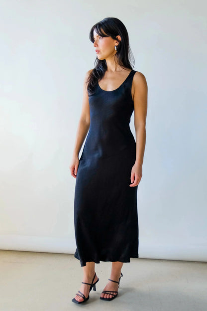 Sienna Satin Maxi Dress