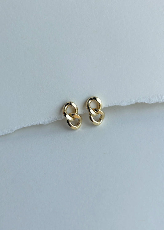 Rosewood Collection Link Stud in Gold