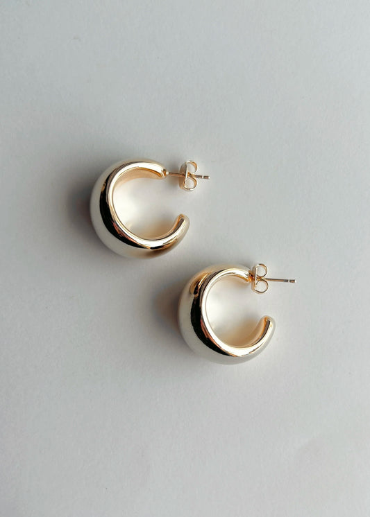 Rosewood Collection Wide Hoop - Gold
