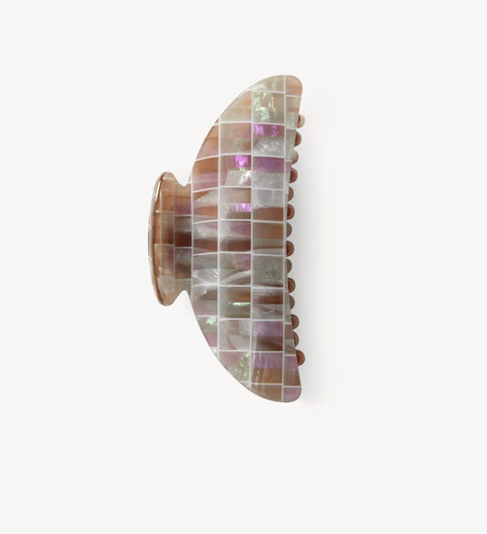 Machete Midi Heirloom Claw in Brown Shell Checker