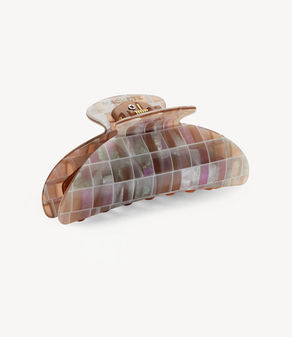 Machete Midi Heirloom Claw in Brown Shell Checker