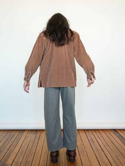 Umber Corduroy Button Up